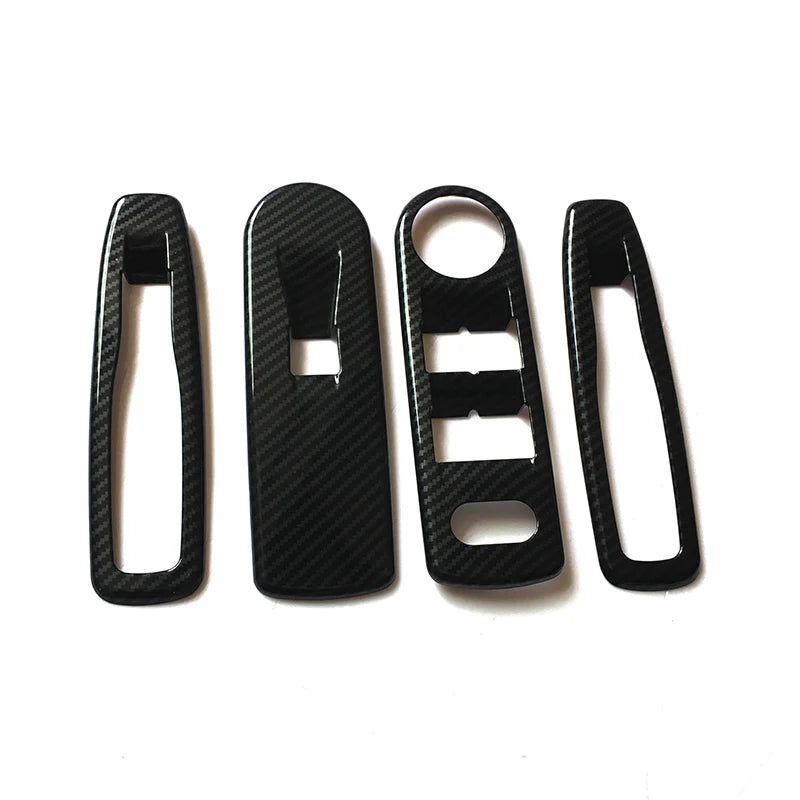 Car Accessories For Renault Captur 2013 2014 2015 2016 2017 Window Switch Cover Control Panel Trim Auto Stickers Parts Adornment