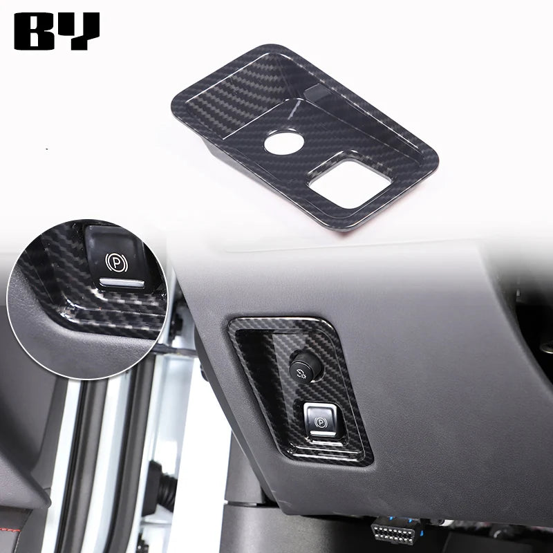 For Chevrolet Corvette C8 2020-2024 Car Accessory ABS Carbon Fiber Car Console Gear Shift Panel Cover door armrest Trim Sticker