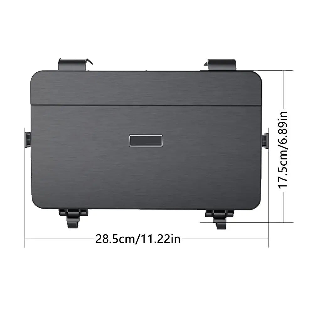 Multifunctional Car Headrest Organizer With Foldable Tray For Cup Holder Phone Slot Storage Bag For Car Interior Decoration