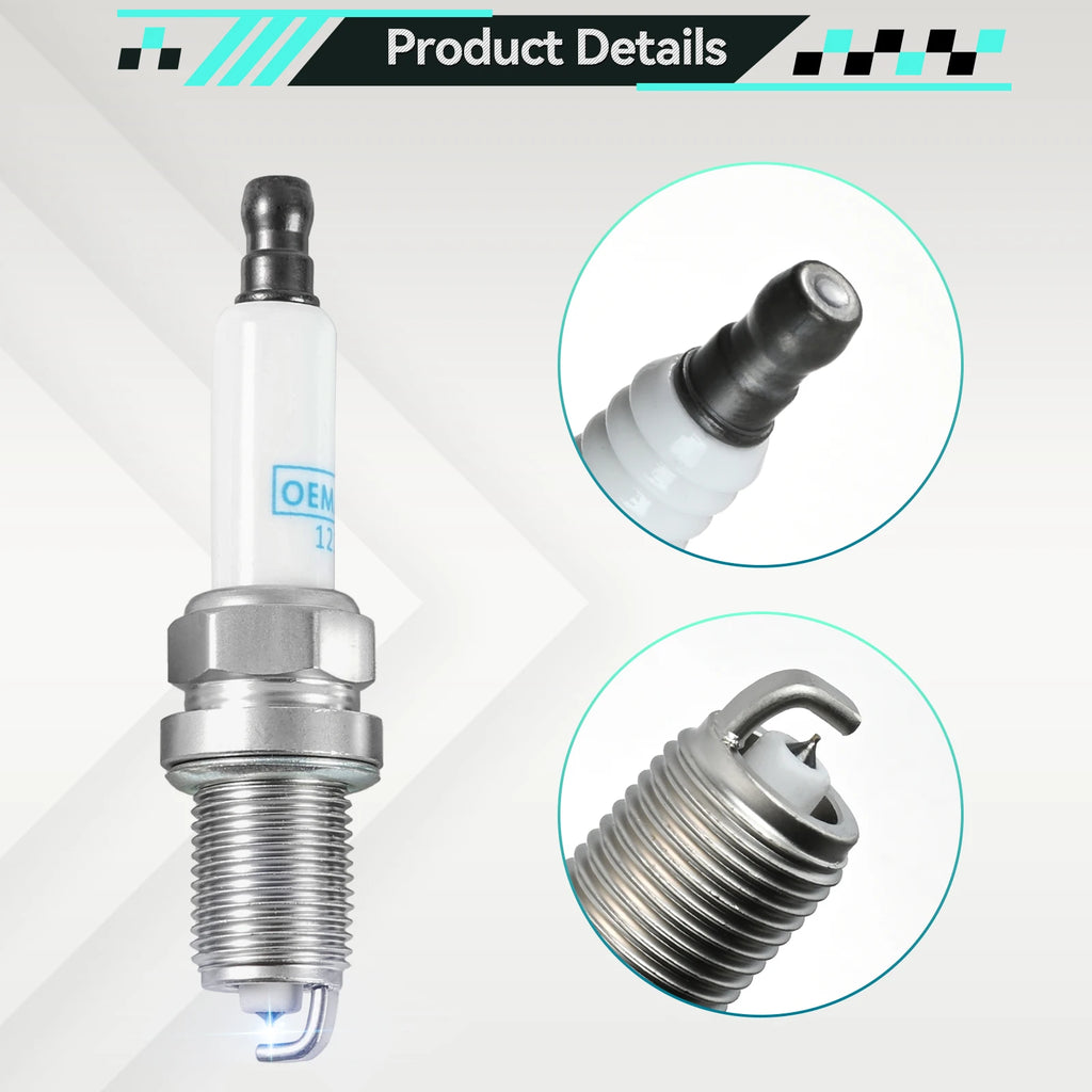 4Pcs OEMASSIVE 55576026 Iridium Spark Plugs （1.4L L4）For Buick Encore 2013-2021 Chevy Cruze 2011-2015 Sonic 2012-2020 Trax 13-21