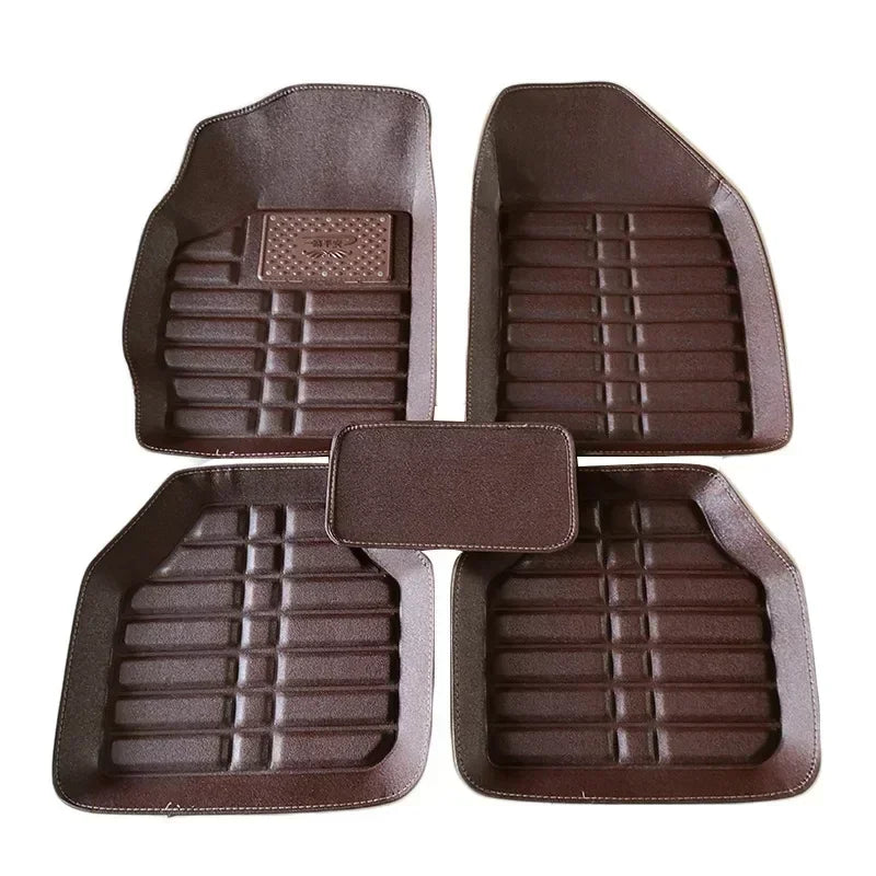 5pcs AutoFloor MatsFoot Rugs Carpets Car StylingFor Duster Premium Full Set Carpet FloorCreasing MarksMat LeatherCar Accessories