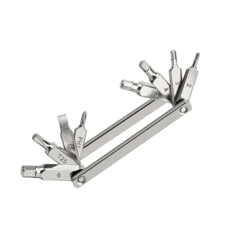 RIDERACE 8 in 1 Function Bike Tool Portable CR-V Steel Hex Spoke Wrench Motorcycle Cycle Screwdriver Multi Bicycle Repair Tool