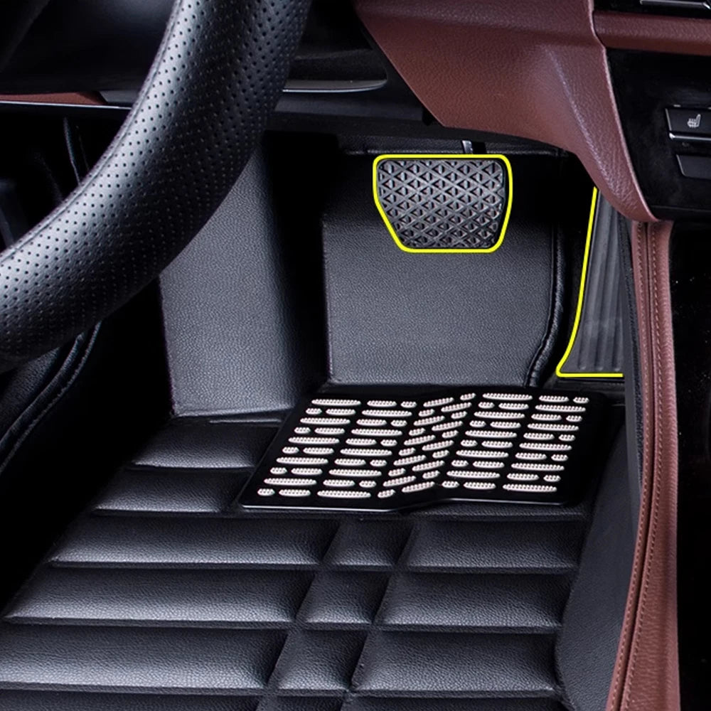 Car Leather Floor Mat for Mazda 3 Axela BP 2019~2023 2020 2021 Foot Interior Liner Waterproof Tray Carpet Pad Custom Accessories
