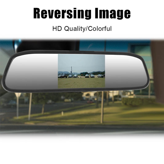 Universal TFT LCD Color Monitor Car Rearview Mirror Display HD Video Auto Parking Monitor 4.3 Inch Rearview