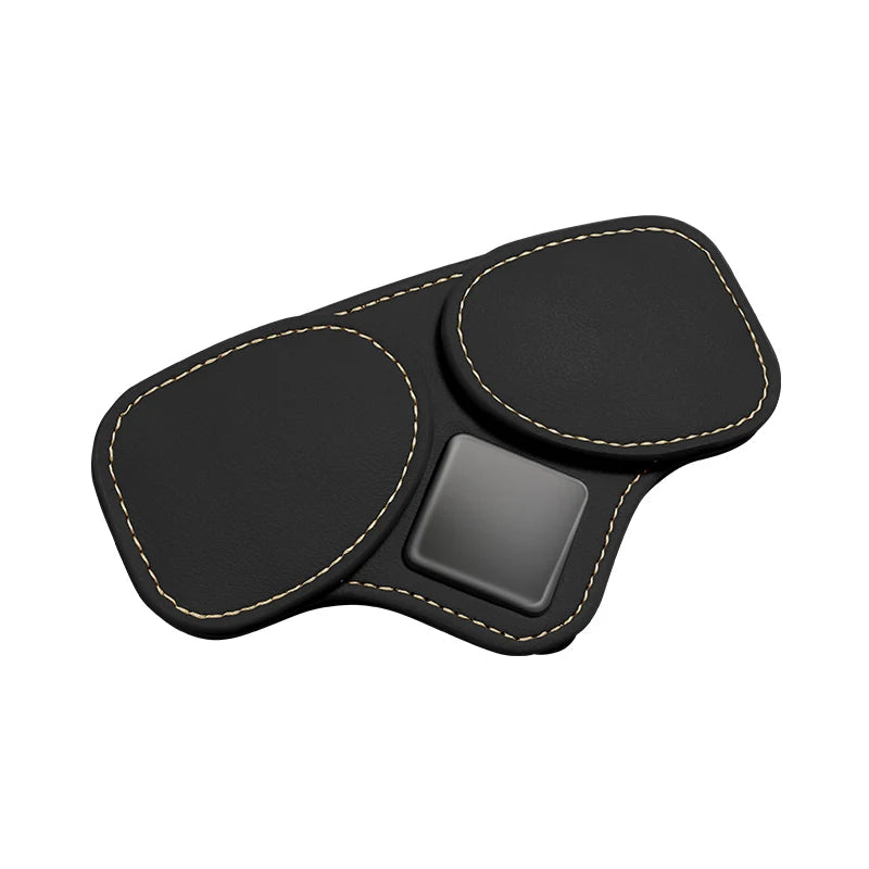 Car-mounted eyeglass holder - sunglasses double holder - car sunshade for storing sunglasses, tickets and cards car accessories