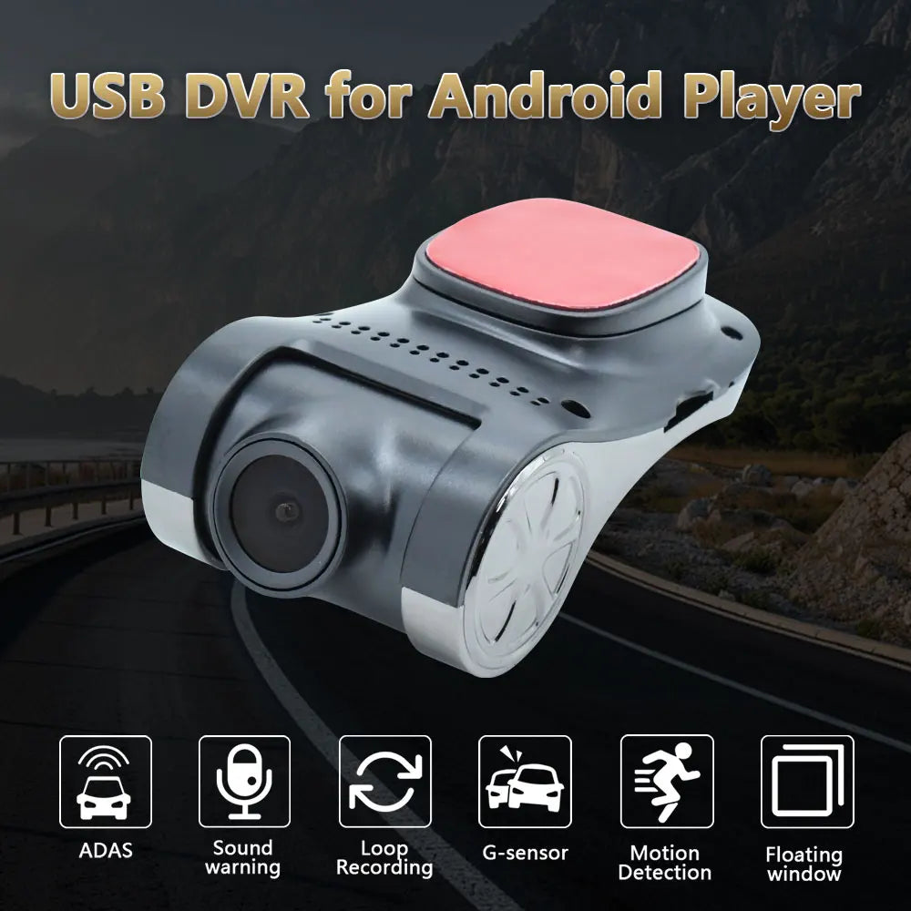 1080P 2K ADAS DashCam Recorder Car DVR Camera Night Version loop recording For Car Radio Android Player HD USB Dash Cam DVRs