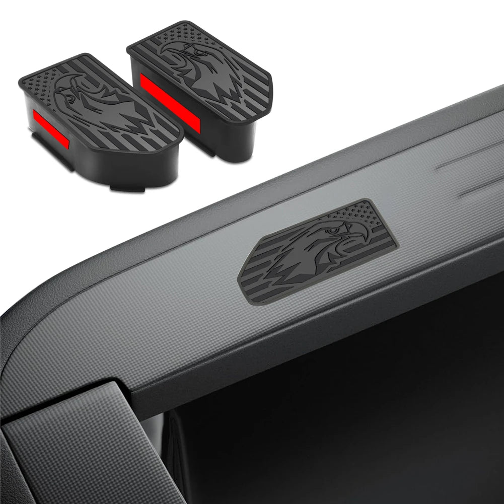 2PCS For Chevrolet 1500/GMC 1500 20-22 Silverado Sierra 2500 3500 HD Truck Bed Rail Stake Pocket Cover Caps Rail Hole Plugs