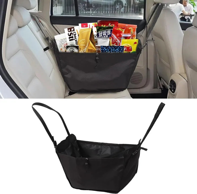 Car Backseat Organizer Portable Hammock Storage Bag Seat Back Front Trunk Organizer Reusable Shopping Bags With Large Capacity