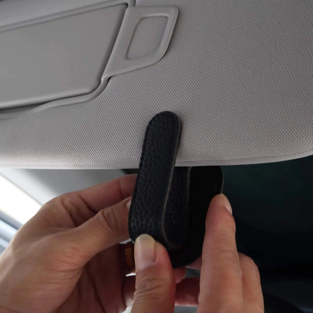 Car Visor Fashion Glasses Holder Clip,Secure Fit for All Vehicles,Visor Attachment,Stylish Car Accessory,Secure Magnetic Hold