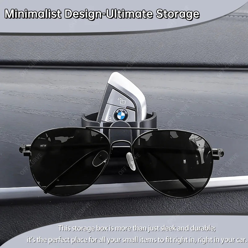 Car Key Holder Clip Car Interior Storage Box Dashboard Organizer Adhesive Mount for Card Key Rack Universal Car Accessories