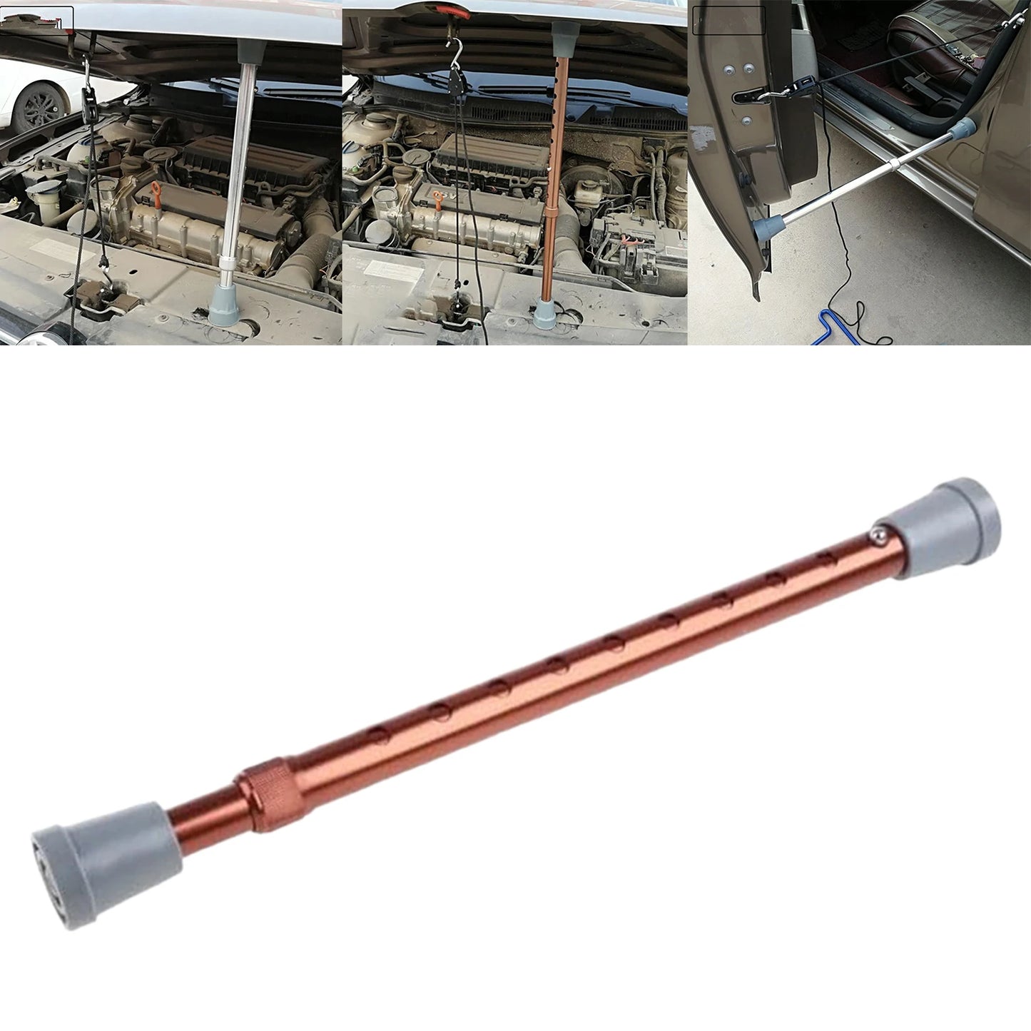 Car Dent Repair Tool Heavy Duty Easy to Install Sturdy Practical Maintenance Tools Hood Prop Tools for Vehicles Supplies