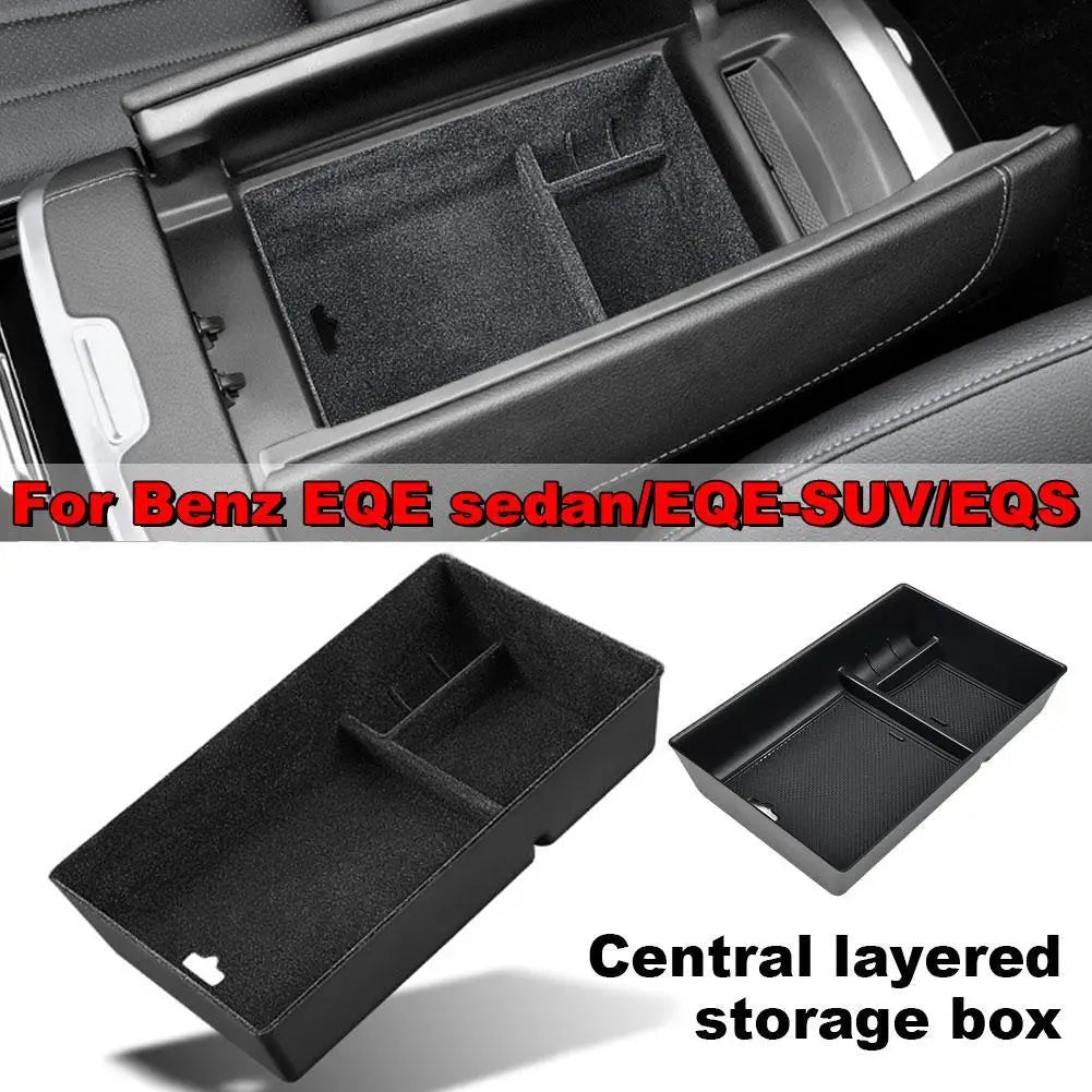 For Mercedes EQE Sedan/EQE-SUV/EQS Car Organizer Box Armrest Storage Center Console Sundries Tray Accessories