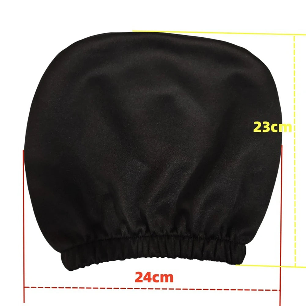 1pc Car Seats cover in Style Black Premium Cloth Headrest Cover for Car  Truck  SUV  Auto Universal Fit  Set of 1