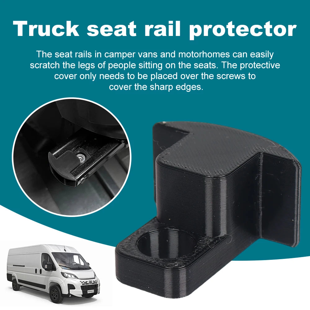 4Pcs Caravan Seat Rail Protectors For Box Trucks Fiat Ducato CitroëN Relay Peugeot Boxer Campers RV Covers Motorhome Parts
