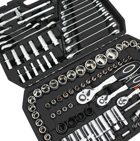 Herramienta Automotriz Mechanics Tools Kit and Socket Set Complete Mechanics Tool Set with Box