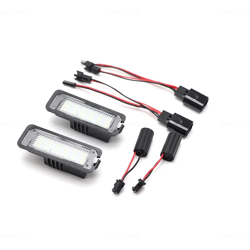 For VW Passat B5 CC Eos Golf MK4 MK5 6 7 MK7 Polo Superb Seat Leon Altea Durable White Canbus Rear License Plate Tag Light LED