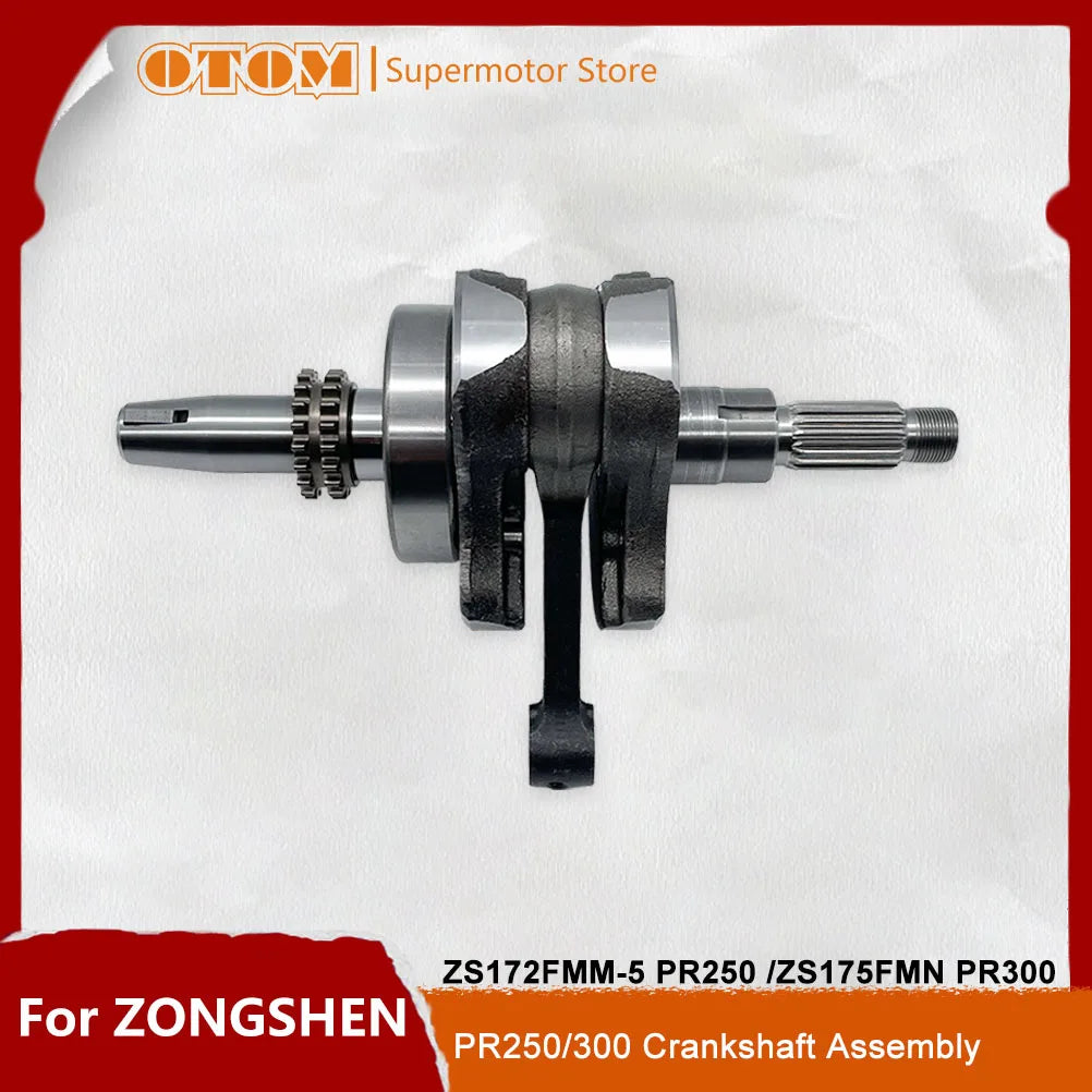 OTOM Motorcycle Crankshaft Assembly Crank Shaft Connecting Rod For ZONGSHEN ZS172FMM-5 PR250 ZS175FMN PR300 KEWS Engine Parts