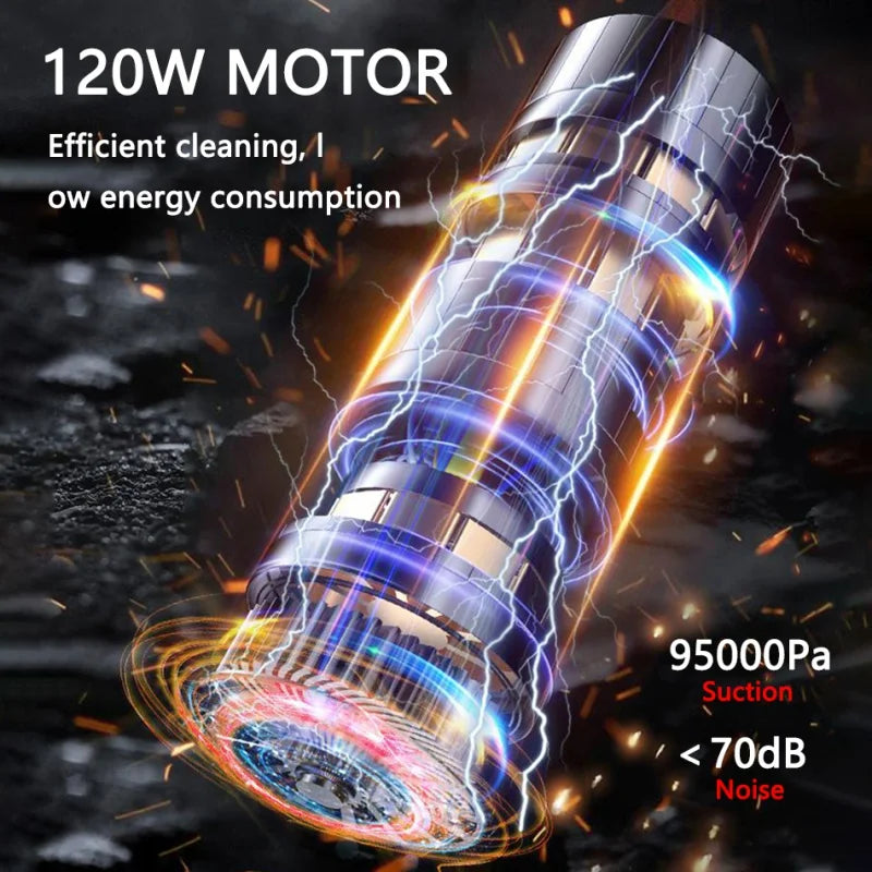 Car Vacuum Cleaner High Power Portable Handheld Wireless Brushless Motor Cleaning Machine Powerful Air Duster for Home Appliance