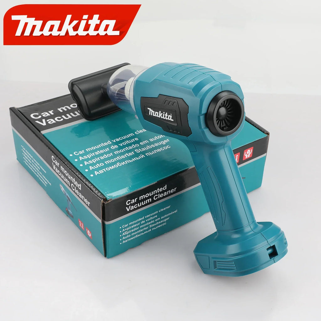 Makita Wireless - Charged Car Vacuum: Strong Suction for Cars & Households, Handheld Dual - Function (Blow/Suck) for 18V Battery