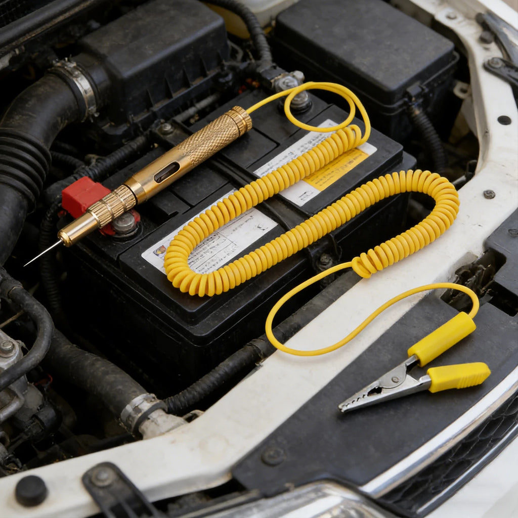 Probador de corriente automotriz, prueba de circuito eléctrico, herramienta de inspección de automóviles, accesorios de piezas LED, voltaje de camión, 12 V, herramientas de pluma para automóviles