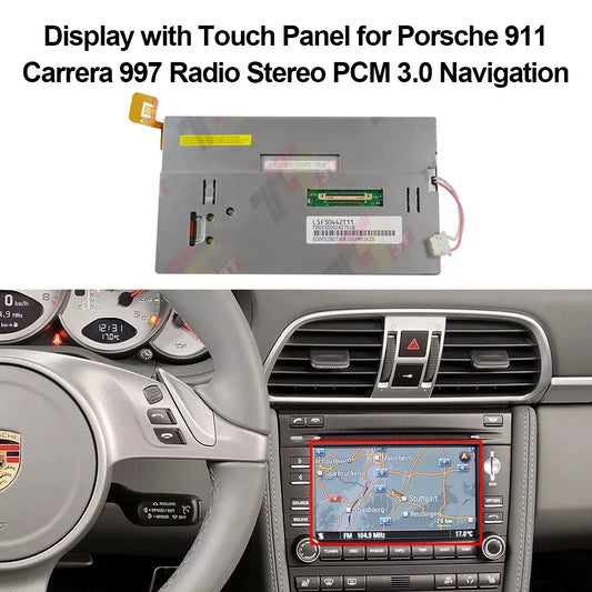 Touch Panel Display for Porsche Cayenne 911 997 Boxster Cayman 987 Radio Stereo PCM 3.0 Navigation