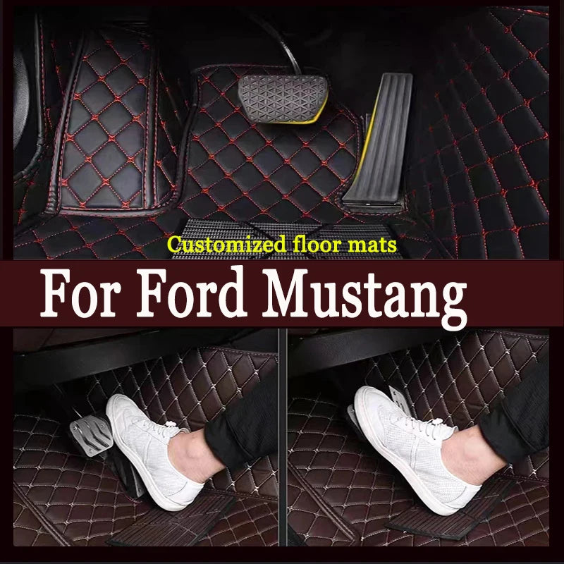 Car floor mats for Ford Mustang 2011 2012 2013 2014 Custom auto foot Pads automobile carpet cover
