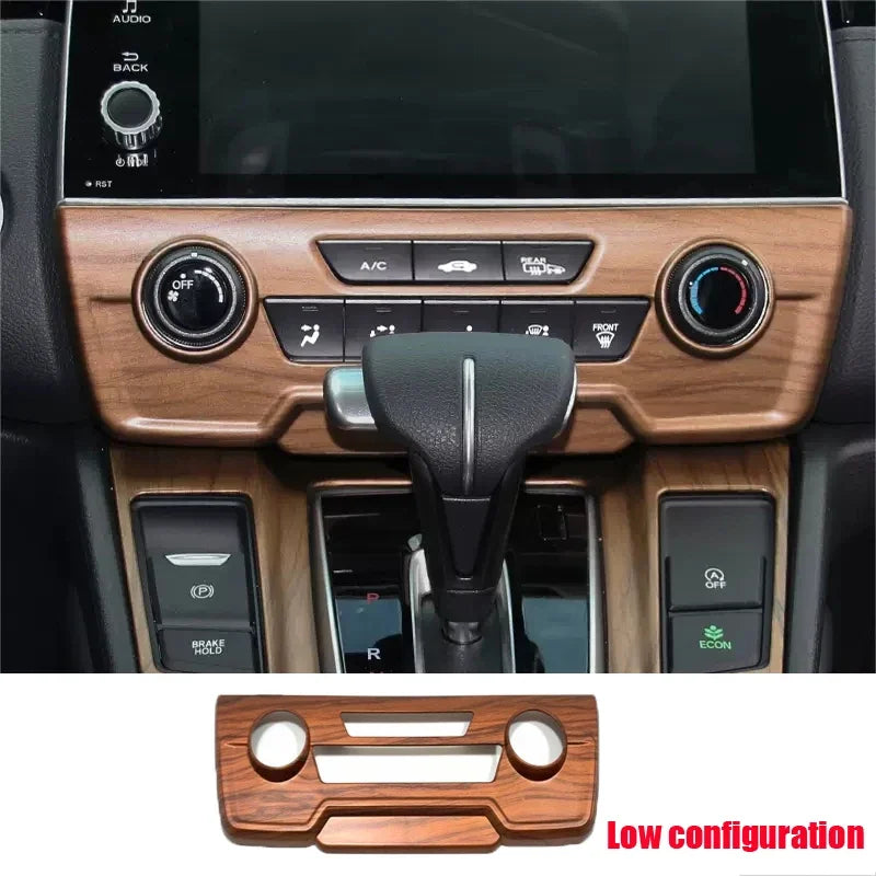 For Honda CRV CR-V 2017 2018 2019 2020 2021 2022 Peach Wood Interior Accessories Decoration Cover window switch gear panle cover