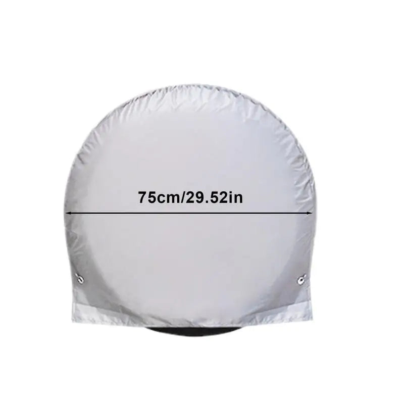 Tire Covers For Trailers UV Resistant Tire Cover UV Resistant Sun Rain Snow Tyre Protector Fits 27-29in Tires Automotive Wheel