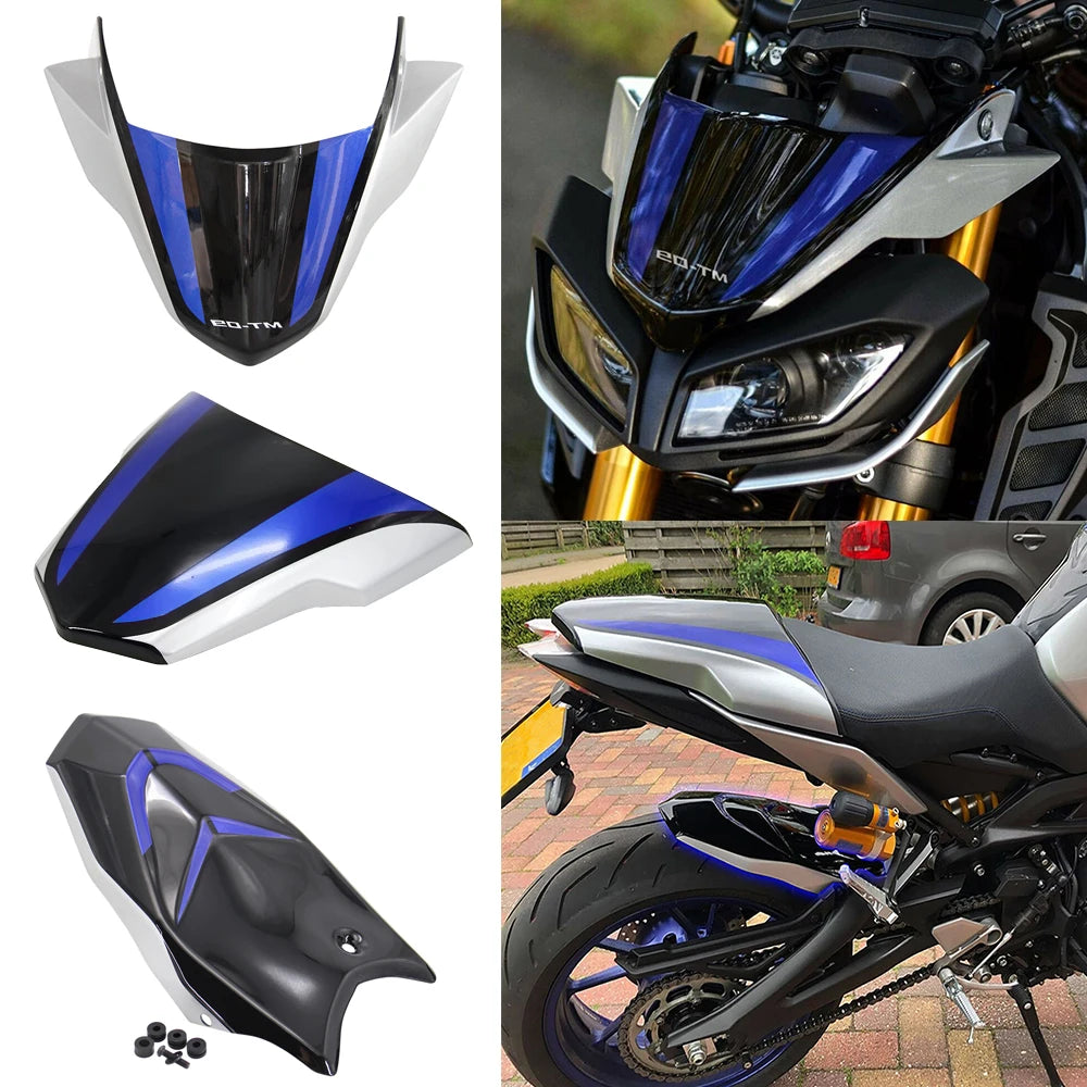 Accesorios de motocicleta nuevos 2019-2020 para Yamaha MT09, guardabarros trasero, deflector de parabrisas, cubierta de asiento trasero MT-09 MT 09