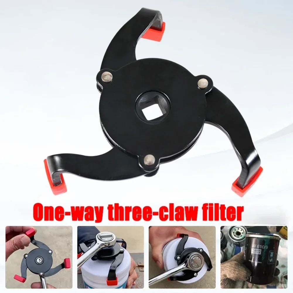 Universal 3 Jaw High Quality Oil Filter Remover Tool Cars Oil Filter Removal Tool Interface Special Tools Oil Filter Wrench Tool