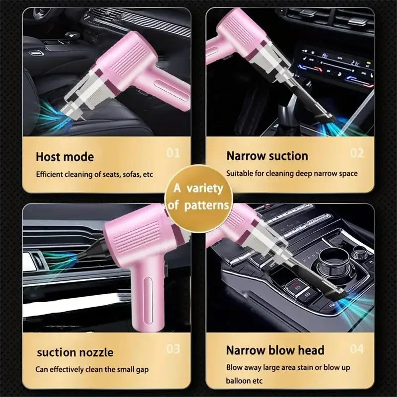 Portable Wireless Car Vacuum Cleaner Multifunctional 4-in-1 High-power Suction Blowing Integrated Cleaning Appliance ﻿2026