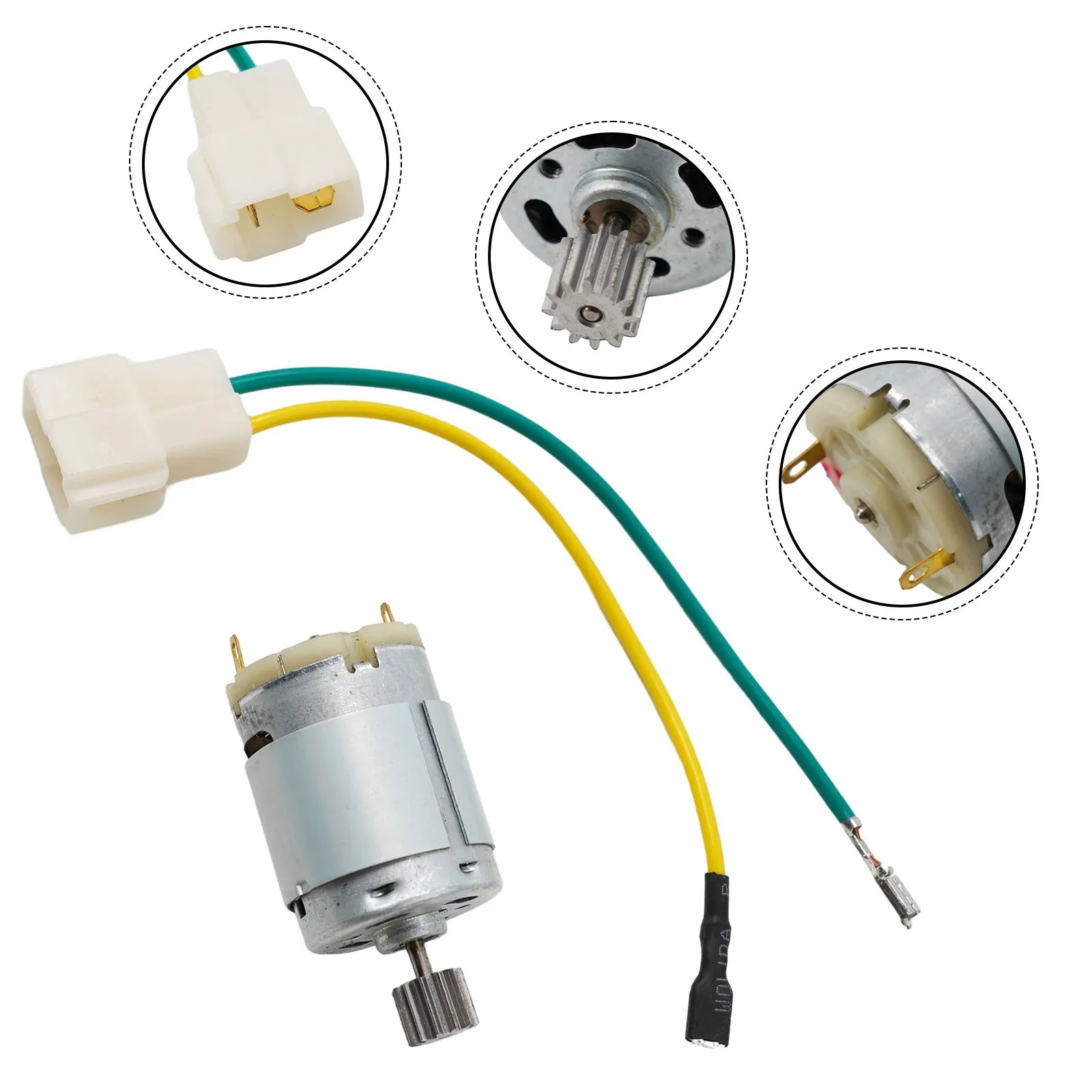 DC Motor For Kids Electric Car 550 RS390 RS380 RS550 12V 6V DL555 24V 10 Teeth Micro Engine Electric Motor