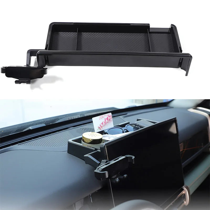 For Chery iCAR 03 Jaecoo 6 J6 2024-2025 Car Center Navigation screen rear Storage Box With phone holder Accessory