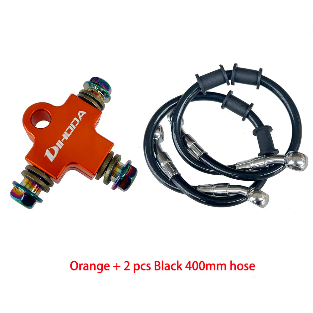Accesorios para motocicleta, una pieza, adaptador de freno AVT con dos piezas, conector de 400 mm, manguera hidráulica para Yamaha, Honda, Suzuki, Sherco