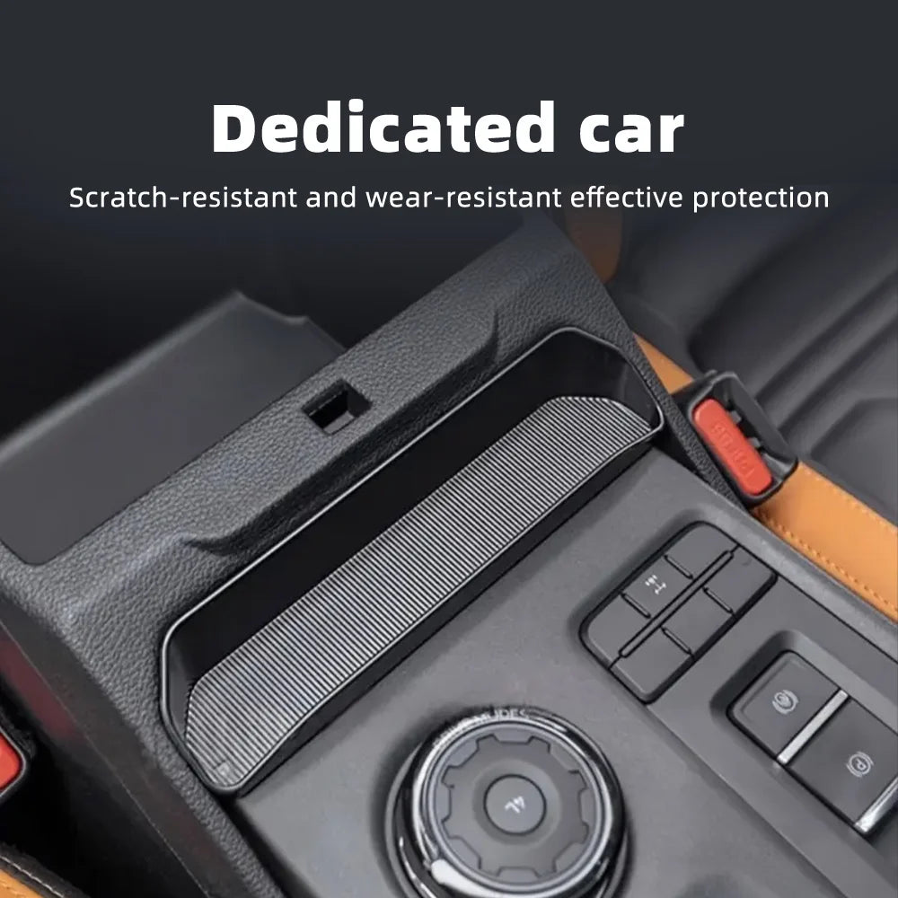 For Ford Ranger 2022 2023 2024 2025 Center Console Storage Box Set ABS Interior Decoration Car Modification Accessories