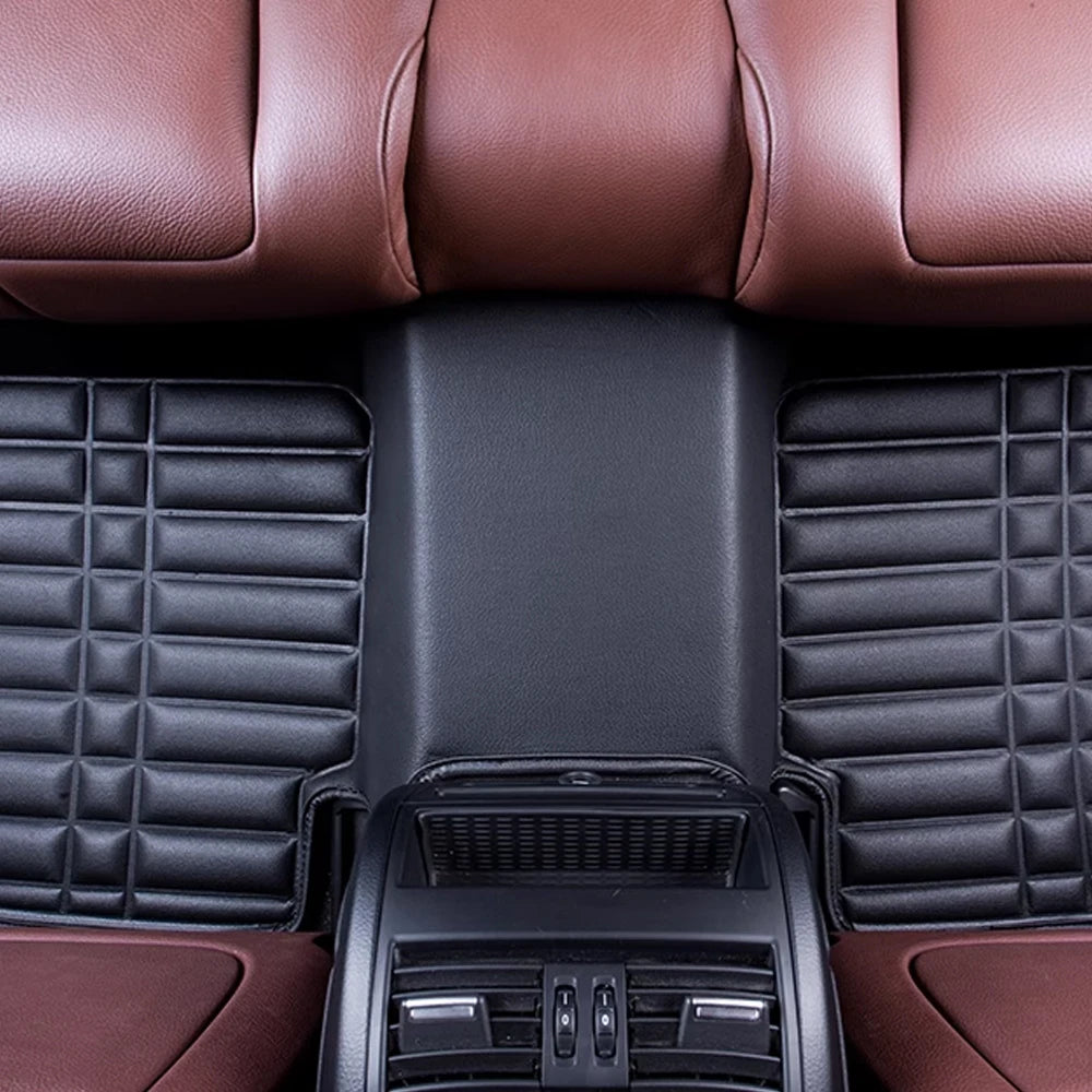 Car Leather Floor Mat for Mazda 3 Axela BP 2019~2023 2020 2021 Foot Interior Liner Waterproof Tray Carpet Pad Custom Accessories
