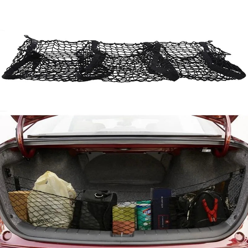 Cargo Net Trunk Bed Organizer Mesh Storage Net Truck Accessories Bed Grocery Holder for SUV Car Pickup Truck Bed