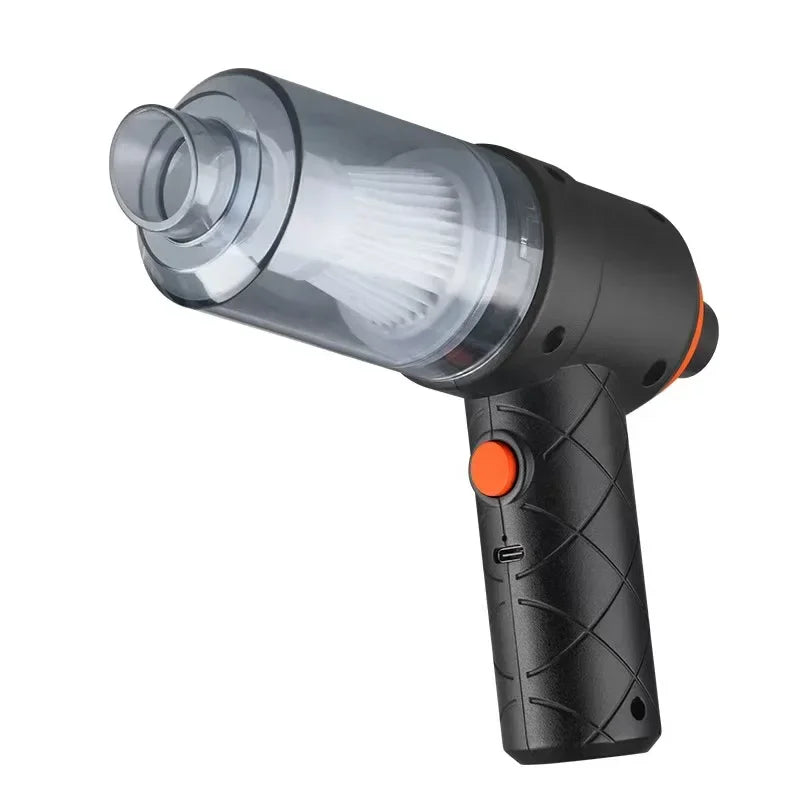 New Car & Home Vacuum Cleaner Portable & Easy to Carry Effortlessly Cleans Dead Corners Supports Suction & Blowing Functions