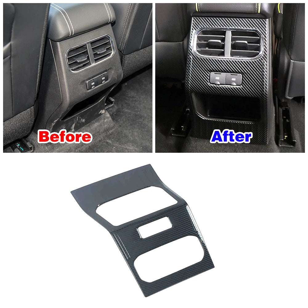 Interior Accessories For Haval Jolion 2021-2024 Center Console Armrest Box Rear Decorate Panel Cover Trim Color Modify Anti Kick