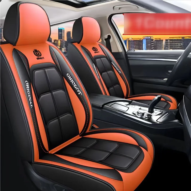 Car seat cushion full surround all season universal leather seat cover wear-resistant, dirt resistant, breathable car seat cover