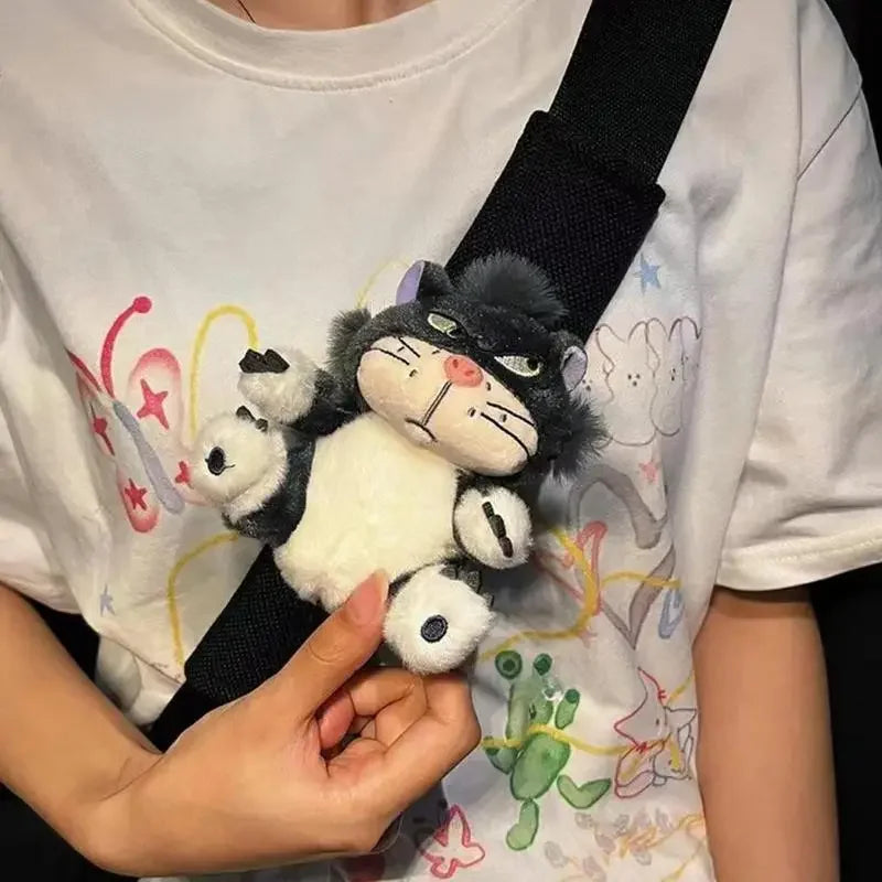 Car Seat Belt Cover Cute Plush Cartoon Cat Auto Shoulder Cushion soft  Multi Purpose Neck Support Shoulder Pads For Kids Adults