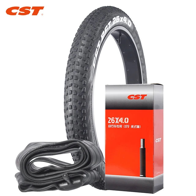 CST 26X4.0 ATV tyre Beach Bicycle Snowmobile Tire Fat tires 26inch MTB Anti-Slip Electric Bike Tire with Tube 100-559
