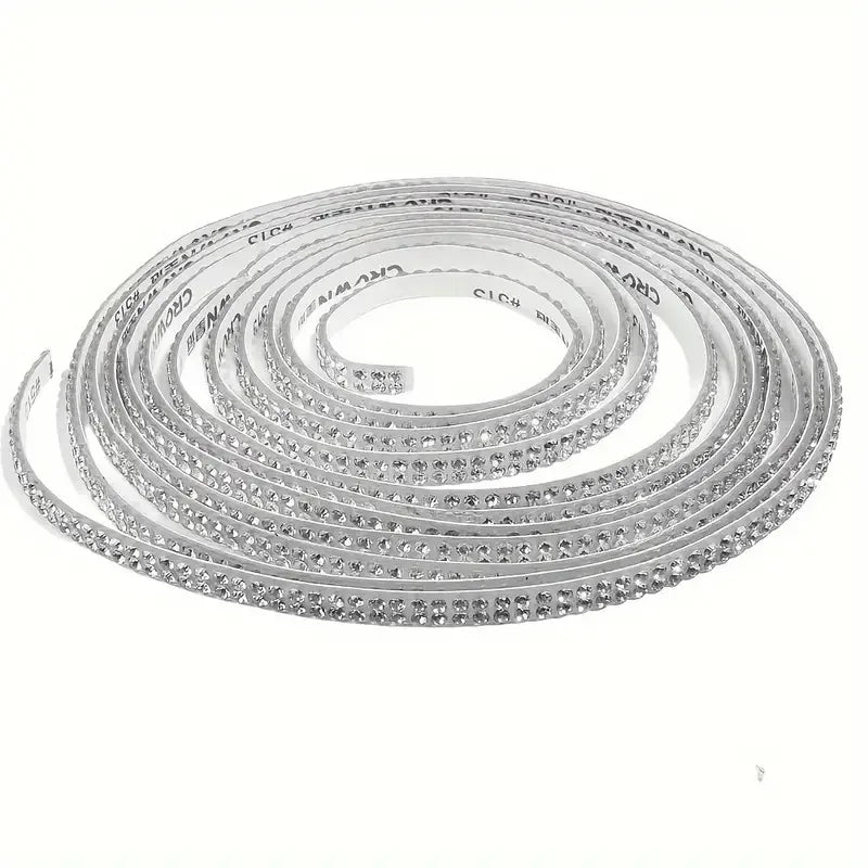 Rhinestone Bling Car Trim Stickers, Self-Adhesive Interior Mouldings, Car Interior Accessories