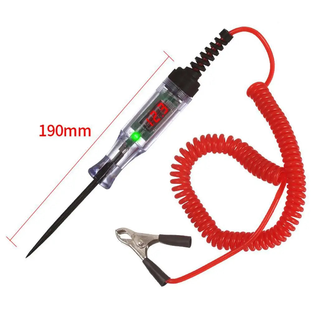 6V 12V 24V Car Truck Voltage Circuit Tester Auto Car Diagnostic Probe Test Pen Light Bulb Electric Measuring Pen Repair Tools