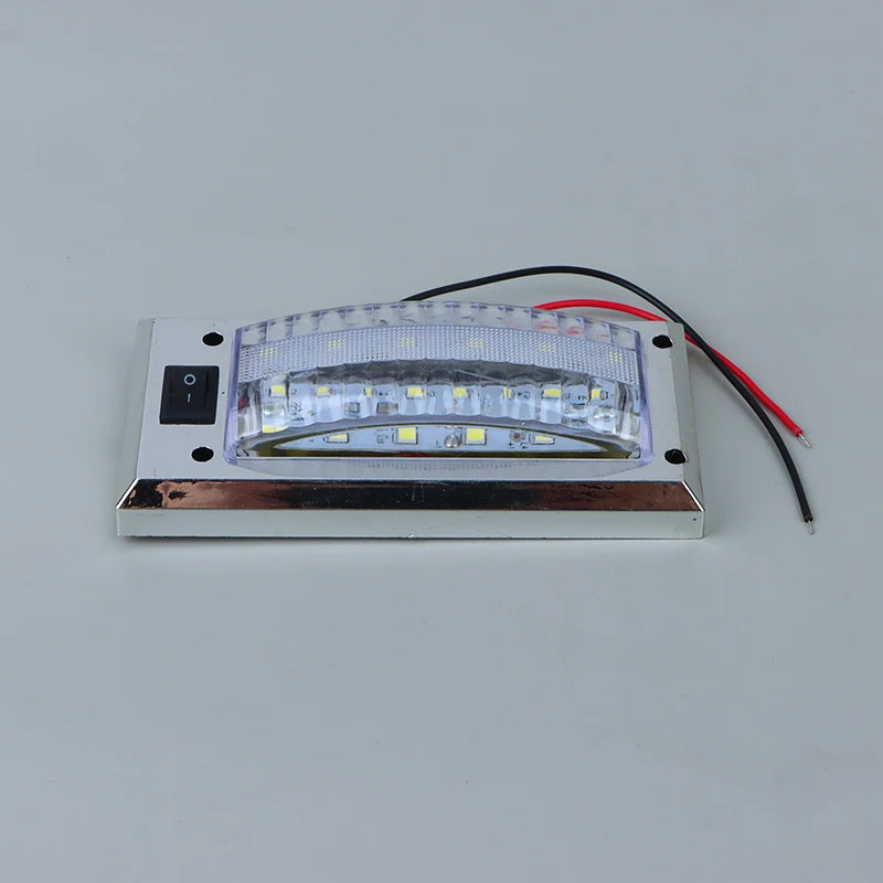 LED 12V-24V Panel Light Car Interior Reading Lamp High Brightness Lights for Van Truck RV Boat Camper Lights Switch On Off