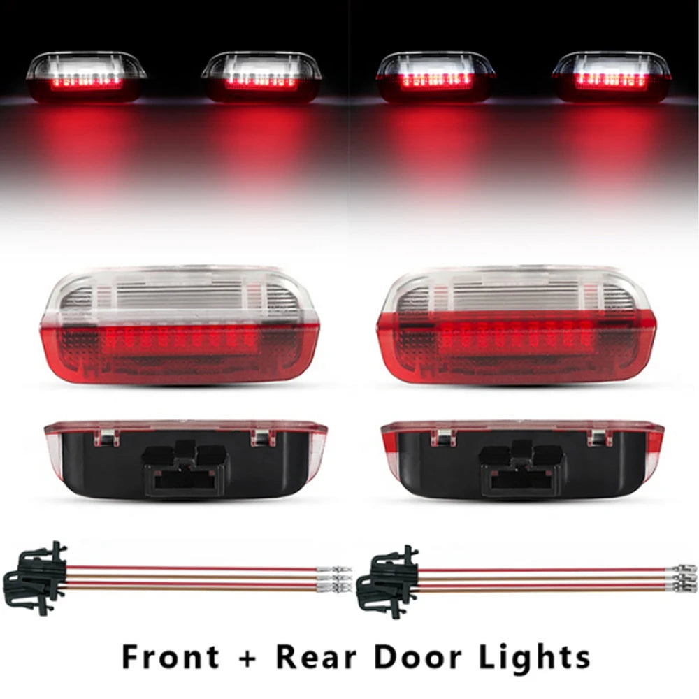 LED Car Door Panel Courtesy Lights For Porsche Cayenne 958 Panamera Macan 718 Boxster Cayman 982 911 991 Series Interior Lamp