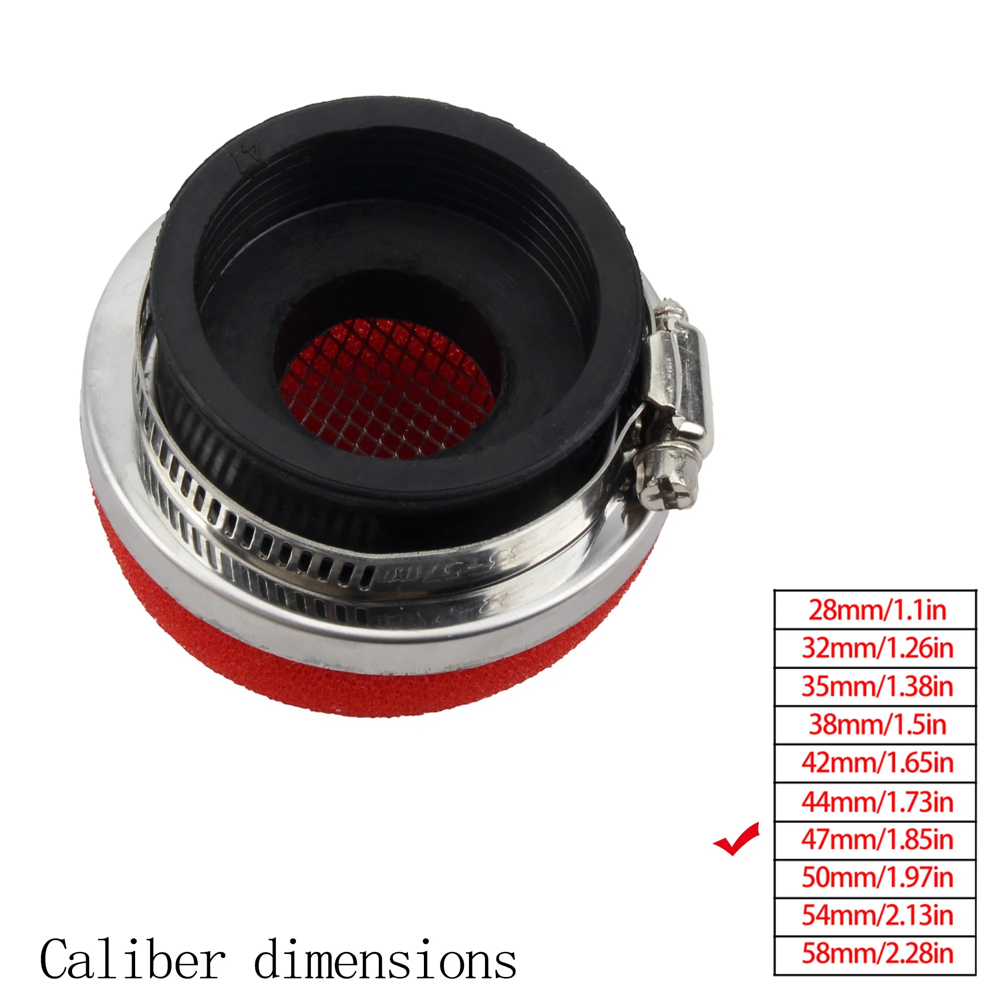 Motorcycle Air Filter Cleaner Air Filter 2 Stroke Engine Dirt Pit Bike Scooter 28/32/35/38/42/45/50/54/58MM Moto Parts