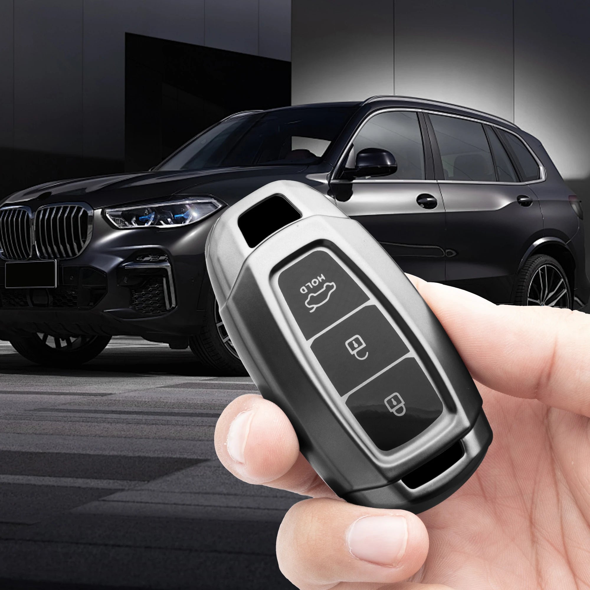 Car Key Case for Hyundai I30 Ix35 KONA Encino Solaris Azera Grandeur Ig Accent Santa Fe Palisade Holder Fob Interior Accessories