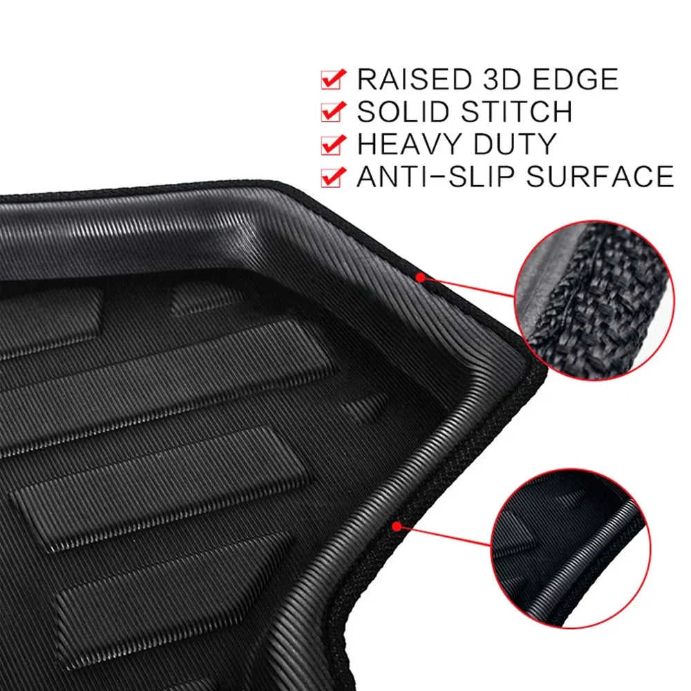 for Hyundai Tucson L NX4 N Line 2022~2025 Car Trunk Mat Boot Liner Cargo Floor Tray Luggage Carpet Waterproof Cover Accessories