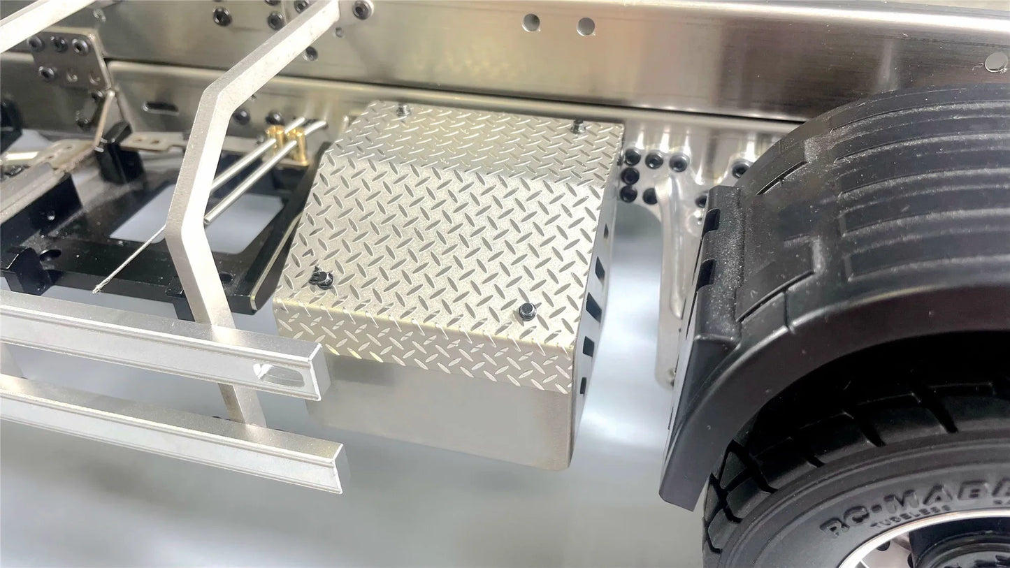 1/14 Drag Head Mud Head Simulation Metal Wiring Toolbox DIY Beam Decoration For Tamiya Lesu For Scania Man Parts